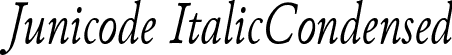 Junicode ItalicCondensed font - Junicode-ItalicCondensed.ttf