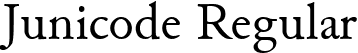 Junicode Regular font - junicode-regular-webfont.ttf