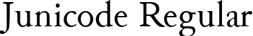 Junicode Regular font - Junicode-Regular.ttf