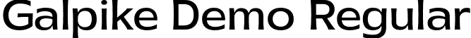 Galpike Demo Regular font - Galpikedemo-7Bm0A.otf