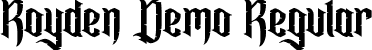 Royden Demo Regular font - RoydenDemoRegular.ttf