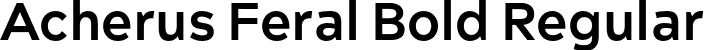 Acherus Feral Bold Regular font - Horizon Type - AcherusFeral-Bold.otf