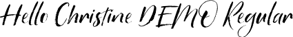 Hello Christine DEMO Regular font - Hellochristinedemo-3z2ey.otf