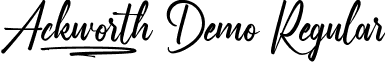 Ackworth Demo Regular font - AckworthDemoRegular.ttf