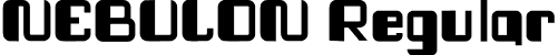 NEBULON Regular font - NEBULON.otf