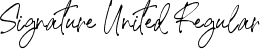 Signature United Regular font - signature-united.ttf