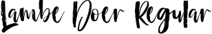 Lambe Doer Regular font - LambeDoer.ttf