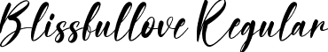 Blissfullove Regular font - Blissfullove.ttf