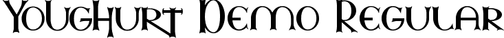 Youghurt Demo Regular font - YoughurtDemoRegular.ttf