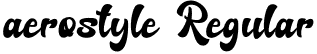 aerostyle Regular font - aerostyle.otf