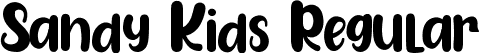 Sandy Kids Regular font - SandyKids-9Y9v5.ttf