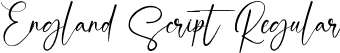 England Script Regular font - EnglandScript.ttf