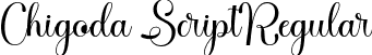 Chigoda Script Regular font - chigoda.ttf