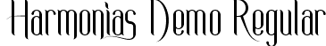 Harmonias Demo Regular font - HarmoniasDemoRegular.ttf