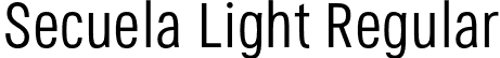 Secuela Light Regular font - Secuela-Light.otf