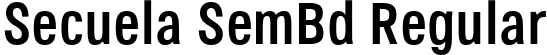 Secuela SemBd Regular font - Secuela-SemiBold.ttf