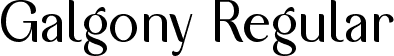 Galgony Regular font - Galgony-WyOm4.ttf