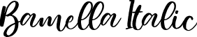 Bamella Italic font - BamellaItalic-VG4dZ.ttf