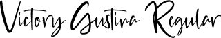 Victory Gustina Regular font - Victory Gustina.ttf