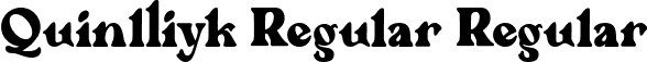 Quinlliyk Regular Regular font - QuinlliykRegular-gx3ME.ttf