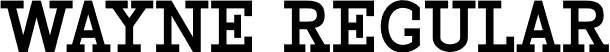 Wayne Regular font - Wayne.otf