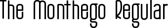 The Monthego Regular font - The Monthego.otf