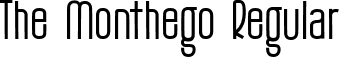 The Monthego Regular font - The Monthego.ttf