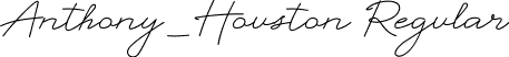 Anthony_Houston Regular font - Anthony_Houston.ttf