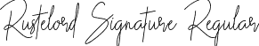 Rustelord Signature Regular font - Rustelord Signature Demo.ttf