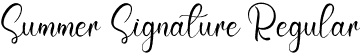 Summer Signature Regular font - Summer Signature.otf