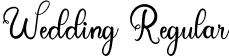 Wedding Regular font - Wedding.otf