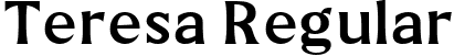 Teresa Regular font - Teresa-Semibold.ttf