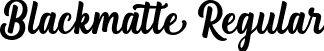 Blackmatte Regular font - Blackmatte-qZ6z0.ttf