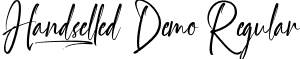 Handselled Demo Regular font - HandselledDemoRegular.ttf