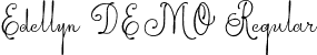 Edellyn DEMO Regular font - Edellyndemo-w1x78.otf