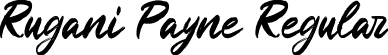 Rugani Payne Regular font - RuganiPayne-L3YdG.otf