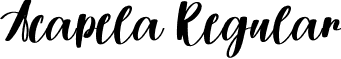 Acapela Regular font - Acapela.otf