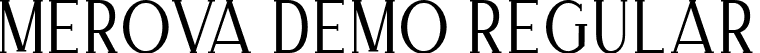 Merova DEMO Regular font - Merovademo-gxa65.otf