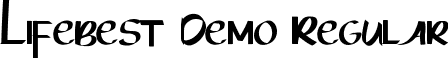 Lifebest Demo Regular font - LifebestDemoRegular.ttf