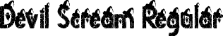 Devil Scream Regular font - Devil Scream otf.otf