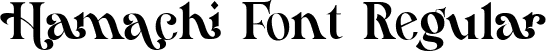 Hamachi Font Regular font - Hamachi Font.ttf