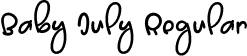 Baby July Regular font - BabyJuly.otf