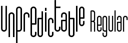 Unpredictable Regular font - Unpredictable.ttf