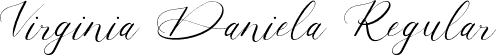 Virginia Daniela Regular font - Virginia Daniela.otf