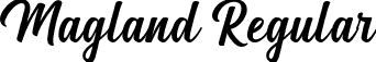 Magland Regular font - magland-do3zx.ttf