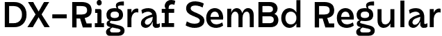 DX-Rigraf SemBd Regular font - DXRigraf-SemiBold.otf