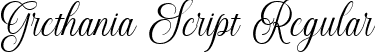 Grethania Script Regular font - Grethania Script Reguler.ttf