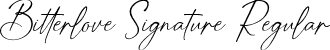 Bitterlove Signature Regular font - bitterlovesignature-yzg5l.ttf