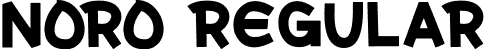 NORO Regular font - NORO.ttf