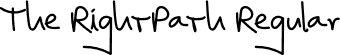 The RightPath Regular font - The RightPath.otf